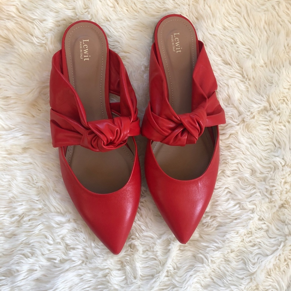 Lewit Cara Knotted Leather Mules
